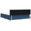vidaXL Cama Box Spring LED con colch&oacute;n con LED Azul 180 x 200 cm tela