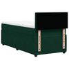 vidaXL Cama box spring con colch&oacute;n terciopelo verde oscuro 100x200 cm