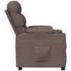 vidaXL Sillón reclinable de tela gris taupe