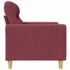 vidaXL Sill&oacute;n de tela rojo tinto 60 cm