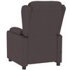 vidaXL Sillón reclinable eléctrico tela marrón oscuro