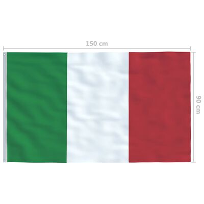 vidaXL Bandera de Italia 90x150 cm