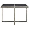 vidaXL Set de comedor de jardín 9 pzas y cojines ratán sintético gris