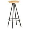 vidaXL Taburetes de cocina 2 unidades madera de mango rugosa