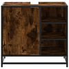 vidaXL Mueble de ba&ntilde;o para lavabo roble ahumado 65x33x60 cm