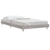 vidaXL Estructura de cama madera de ingenier&iacute;a gris Sonoma 90x190 cm