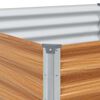 vidaXL Jardinera acero corten 195x100x36 cm