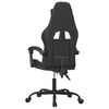 vidaXL Silla gaming cuero sintético negro