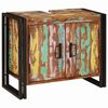vidaXL Mueble de lavabo con puerta Multicolor Madera s&oacute;lida recuperada