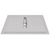 vidaXL Cabezal de ducha efecto lluvia 2 uds acero inoxidable 30x30 cm
