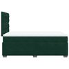 vidaXL Cama box spring con colch&oacute;n terciopelo verde oscuro 120x190 cm