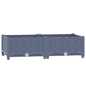 vidaXL Arriate polipropileno 80x40x23 cm