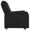 vidaXL Sill&oacute;n reclinable de masaje de 2 plazas tela microfibra negro