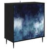 vidaXL Aparador RAALTE Roble Negro 69 x 33 x 76 cm
