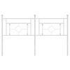 vidaXL Cabecero de repuesto de metal blanco 160 cm