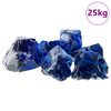 vidaXL Piedras de Jard&iacute;n Azul 12 cm Cristal
