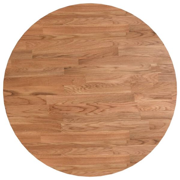 vidaXL Tablero de mesa redonda madera roble marr&oacute;n claro &Oslash;50x1,5 cm
