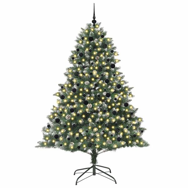 vidaXL &Aacute;rbol de Navidad artificial Verde 240 cm PVC, Pl&aacute;stico y Acero