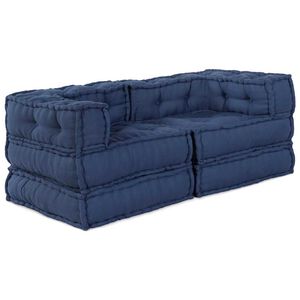 vidaXL Unidad de Sof&aacute; Modular 2 uds. Tela A&ntilde;il 140 x 70 x 56 cm