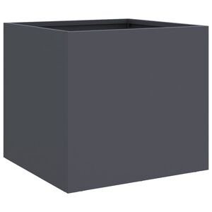vidaXL Jardinera acero gris antracita 32x30x29 cm