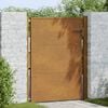 vidaXL Puerta de jardín 100x150 cm de acero corten