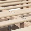 vidaXL Estructura de cama Marr&oacute;n 140 x 190 cm Madera de pino macizo