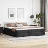 vidaXL Cama con almacenamiento y colch&oacute;n Negro 200 x 200 cm