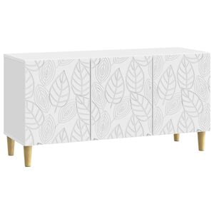 vidaXL Mueble de TV 99 x 34,5 x 50 cm Blanco Madera de ingenier&iacute;a