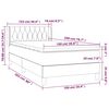vidaXL Cama box spring con colch&oacute;n terciopelo rosa 100x200 cm