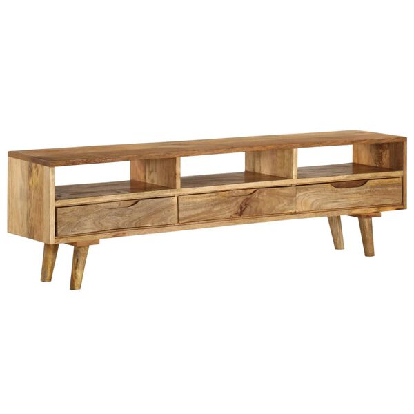 vidaXL Mueble para TV de madera maciza de mango 140x30x41 cm