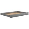 vidaXL Sof&aacute; cama con cajones madera de pino maciza gris 90x200 cm