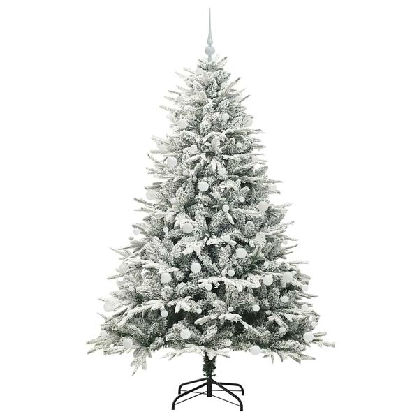 vidaXL &Aacute;rbol de Navidad Artificial Pre-iluminado con Juego de Bolas