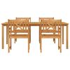 vidaXL Conjunto de Comedor de Jard&iacute;n 5 pcs Marr&oacute;n