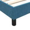 vidaXL Cama box spring con colch&oacute;n terciopelo azul oscuro 80x210 cm