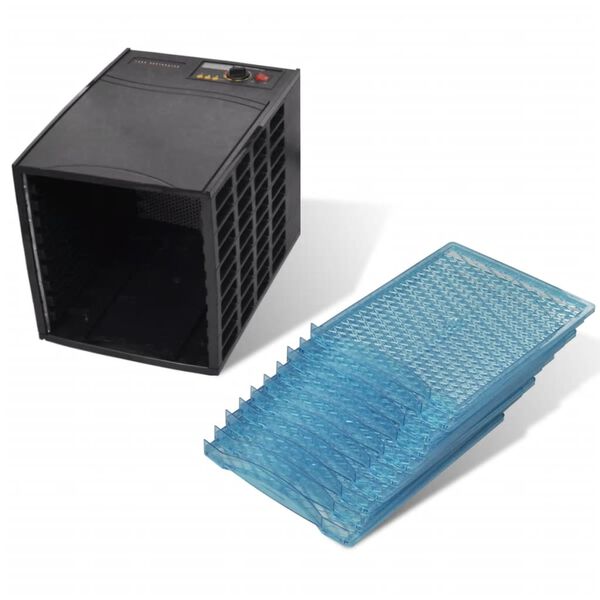 vidaXL Deshidratador de alimentos con 10 bandejas cuadrado