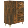 vidaXL Aparador de madera de ingenier&iacute;a roble ahumado 69,5x34x90 cm