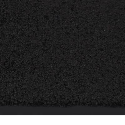 vidaXL Felpudo negro 80x120 cm