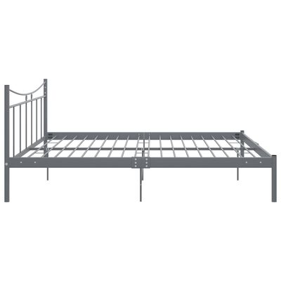 vidaXL Estructura de cama de metal gris 200x200 cm