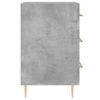 vidaXL Mesita de noche madera de ingeniería gris hormigón 40x40x66 cm