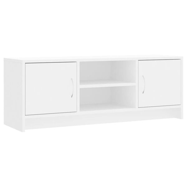 vidaXL Mueble de TV madera de ingenier&iacute;a blanco 102x30x37,5 cm
