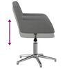 vidaXL Silla de oficina giratoria de tela gris claro