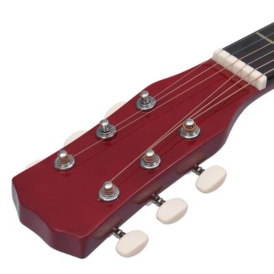 vidaXL Guitarra acústica con cutaway 6 cuerdas madera tilo 38"