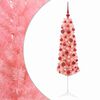 vidaXL &Aacute;rbol de Navidad artificial estrecho con bolas 150 cm 150 LED
