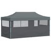 vidaXL Carpa plegable Pop-up con paredes laterales 3x6 m antracita
