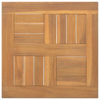 vidaXL Tablero de mesa cuadrado madera maciza de teca 40x40x2,5 cm