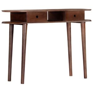 vidaXL Mesa consola de 110x35x76 cm, madera maciza de acacia