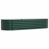 vidaXL Arriate elevado Verde 240 x 80 x 44 cm Acero