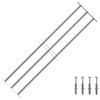 vidaXL Reja de seguridad ajustable ventana con 3 barras 1000-1500mm