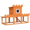 vidaXL Casa grande de animales jaula conejera de madera