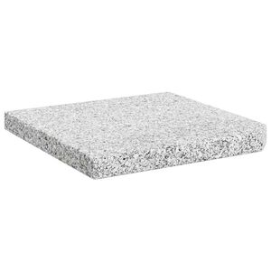 vidaXL Base de peso de sombrilla de granito cuadrada gris 25 kg